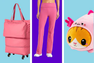 Rolling storage bag, women's pants and plush toy