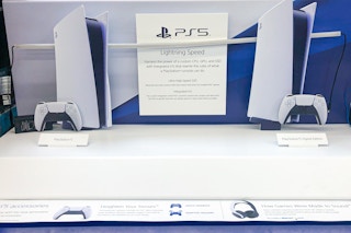 a ps5 display in walmart