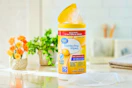 Lifestyle image of the Great Value disinfecting wipes in the lemon scent on counter in home
