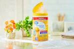 Lifestyle image of the Great Value disinfecting wipes in the lemon scent on counter in home