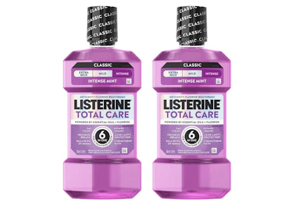 2 Listerine Mouthwashes
