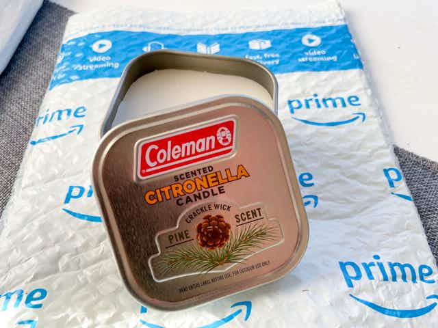 Coleman Citronella Candles, Starting at $3.78 on Amazon card image