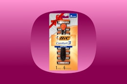 Bic Comfort3 Disposable Razor Packs: Stack Coupons to Pay Just $3 on Amazon card image