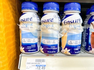 ensure shakes on a shelf