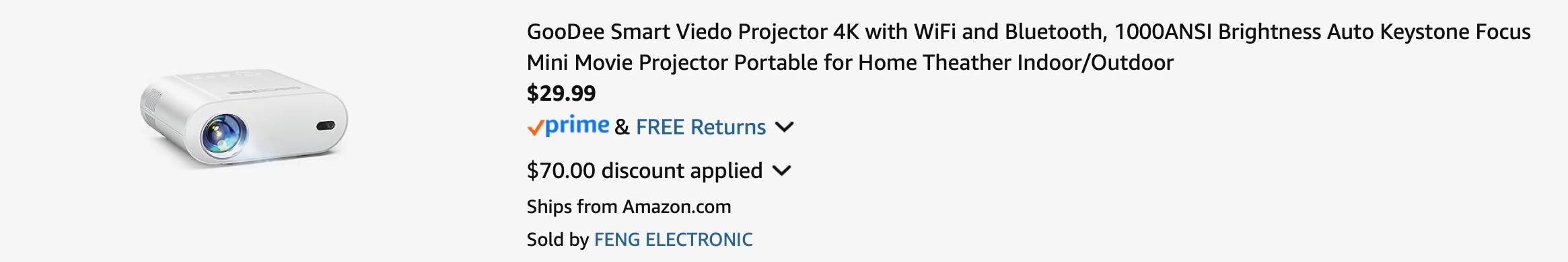Amazon Smart Video Projector 2025 2