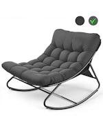 Oversized Padded Rocking Lounge Chair