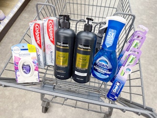 colgate oral-b tresemme febreze dawn items in walgreens cart