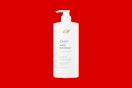 a bottle of dove shampoo
