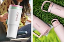Carote pink and a multicolored tumbler set
