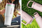 Carote pink and a multicolored tumbler set