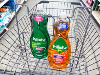 palmolive dish soaps in walgreens cart