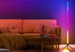 LED Floor Lamp With 16 Million Colors and Bluetooth, Only $22 at Walmart card image