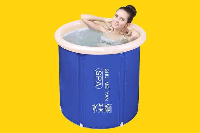 Large Ice Bath Tub, Just $24.99 on Amazon (Reg. $50) card image