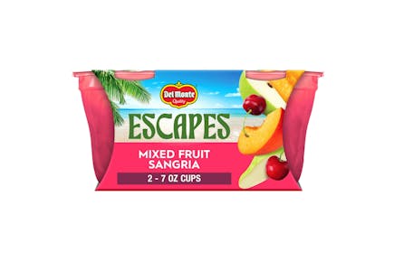 Del Monte Escapes Fruit Cups