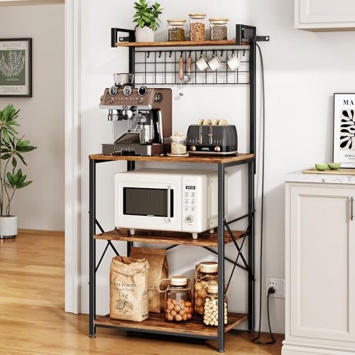 Bakers Rack with Power Outlet