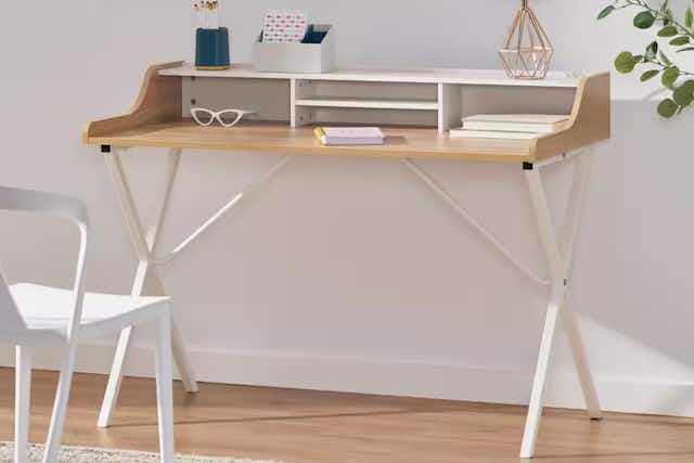 This Writing Desk Is Only $39.49 at Home Depot — Save 68% card image