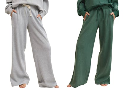 Aerie Women's Waffle Trousers