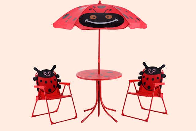 Kids' Ladybug Table and Chairs Set, Only $57 Shipped card image