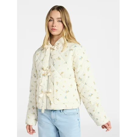No Boundaries Women's Quilted Jacket
