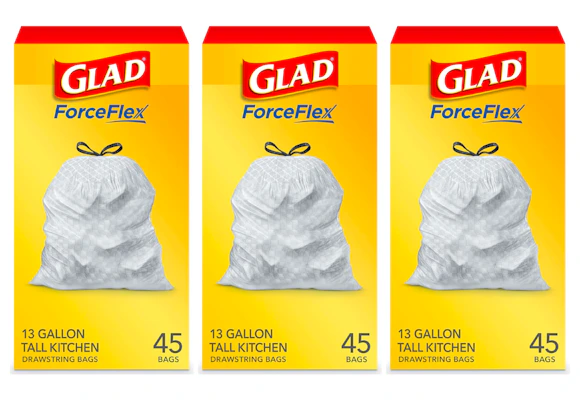 3 Glad Trash Bags