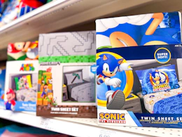 character sheet sets sitting on a target shelf