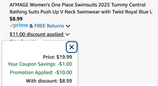 Swimsuit cart