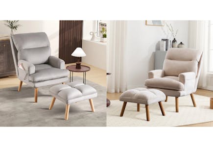 Mercer41 Chair and Ottoman Set