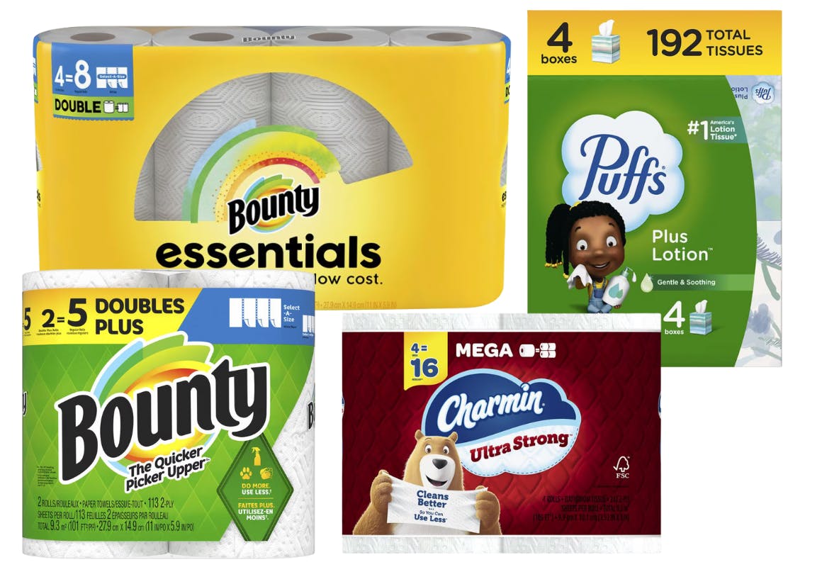 4 P&G Paper Products