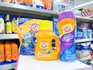 arm & hammer laundry items on walgreens shelf