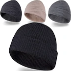 Adult Beanie Hats 4-Pack