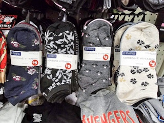 sock 8-packs hanging up on a display