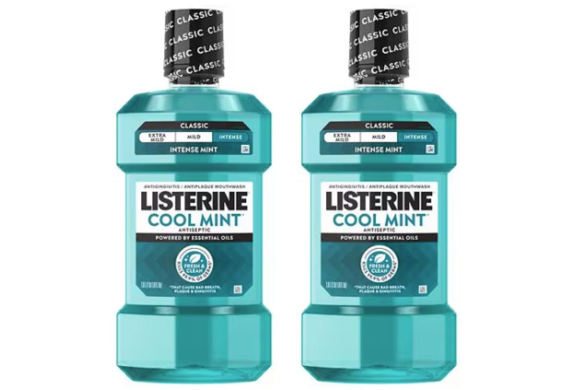 2 Listerine Cool Mint Mouthwashes