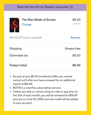 Book of the Month Cart Image