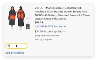 Wearable Heated Blanket