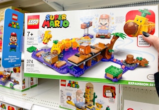 target lego mario wiggler swamp hand holding