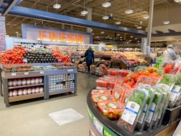 The Fresh produce section inside a grocery store