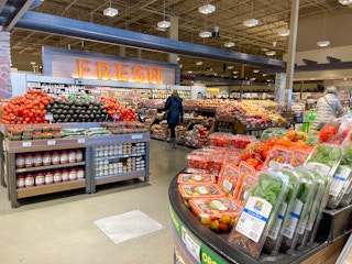 The Fresh produce section inside a grocery store