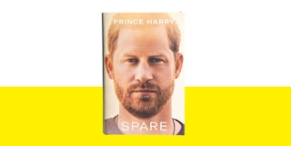 A book with Prince Harry on it