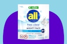 19-count pack of all mighty pacs of laundry detergent
