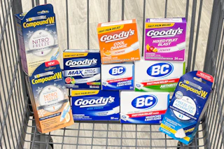 wellness products in a shopping cart