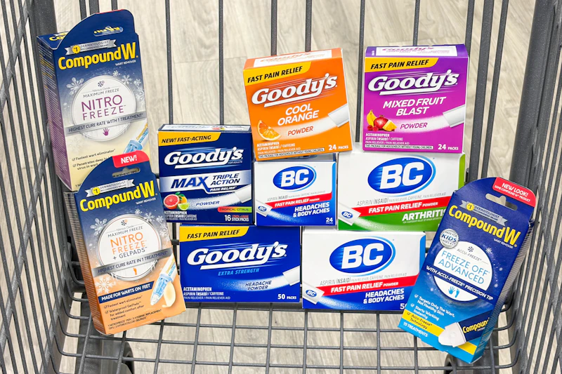 wellness products in a shopping cart