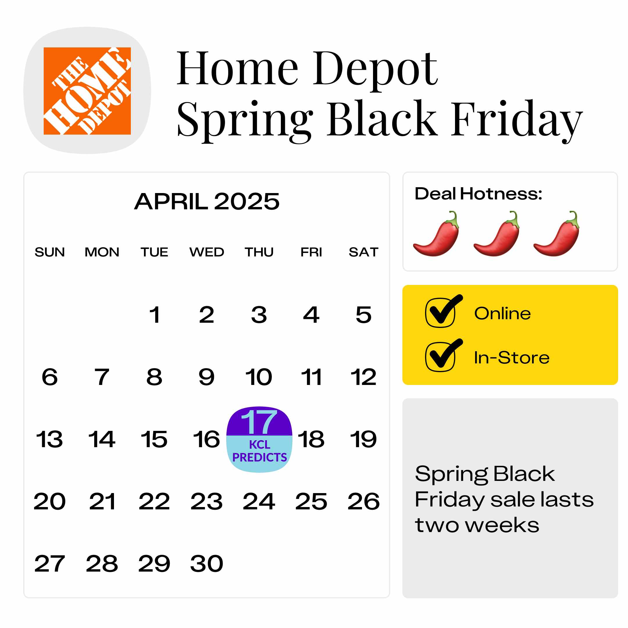 Home Depot Spring Black Friday 2025
