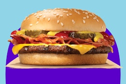 a burger king bacon cheeseburger