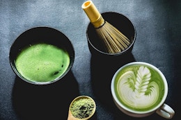 bowls of ceremonial matcha