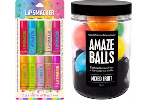 2 Bath Bombs and Lip Balm Gift Sets