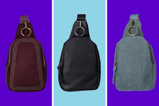 collage image of crossbody bags