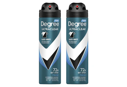 2 Degree Antiperspirant Dry Sprays
