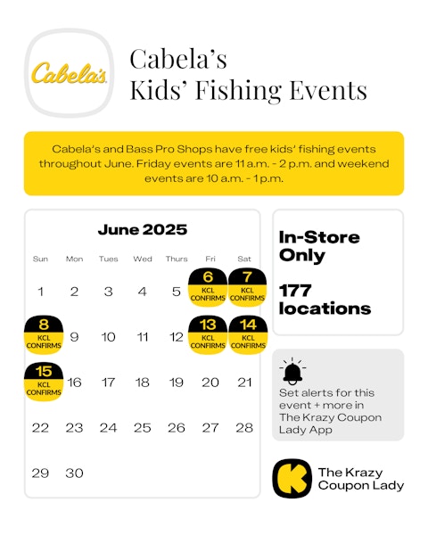 a june 2025 calendar with free fishing days highlighted