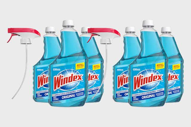 Windex Original Glass Cleaner, as Low as $4 per Bottle on Amazon card image