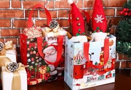 12-Pack Christmas Tote Bags, Only $13.49 at Walmart (Today Only) card image